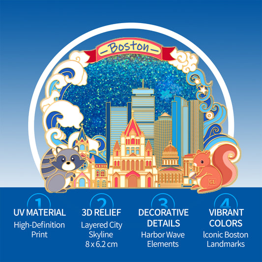 π Sand Metal Fridge Magnet