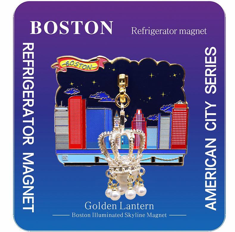 Boston Illuminated Skyline Magnet