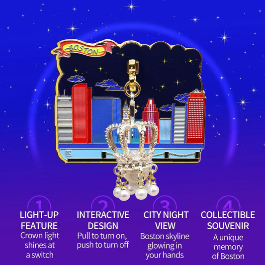 Boston Illuminated Skyline Magnet