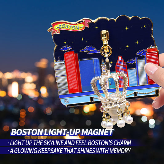 Boston Illuminated Skyline Magnet